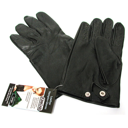 LEATHER VAMPIRE GLOVES (MEDIUM)