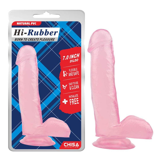 CHISA NOVELTIES - 7.0 INCH DILDO-PINK