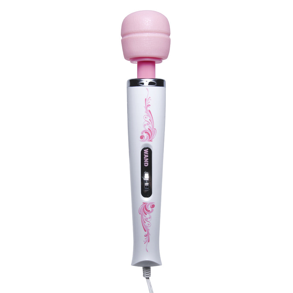 WAND ESSENTIALS 7 SPEED SILICONE WAND MASSAGER PINK/WHITE