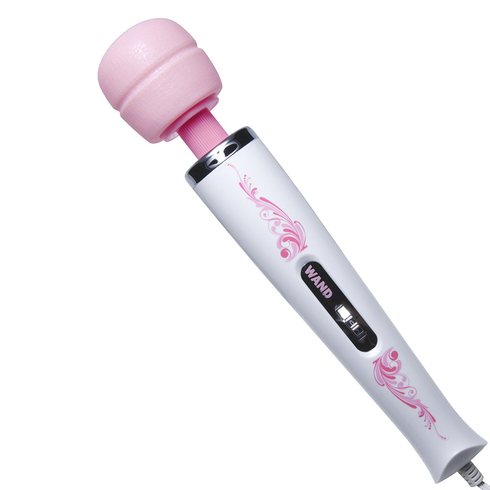 WAND ESSENTIALS 7 SPEED SILICONE WAND MASSAGER PINK/WHITE
