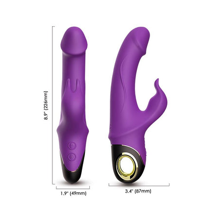 URBAN SKY - 360º ROTATION RABBIT VIBRATOR PURPLE