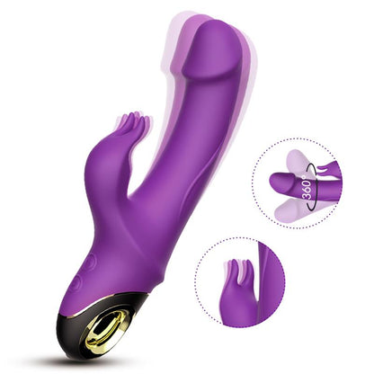 URBAN SKY - 360º ROTATION RABBIT VIBRATOR PURPLE