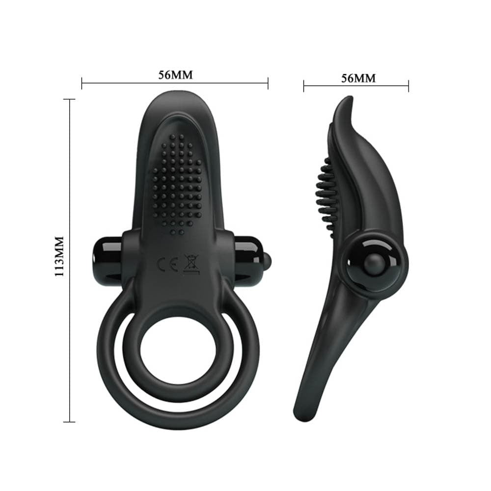 PRETTY LOVE - PRETTY LOVE VIBRANT PENIS RING BLACK