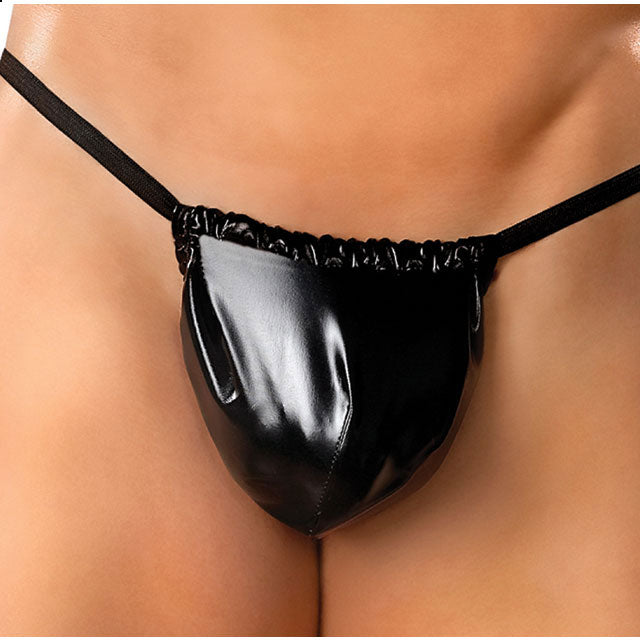 MALE POWER - LIQUID ONYX POSING STRAP (ONE SIZE) UNDERWEAR