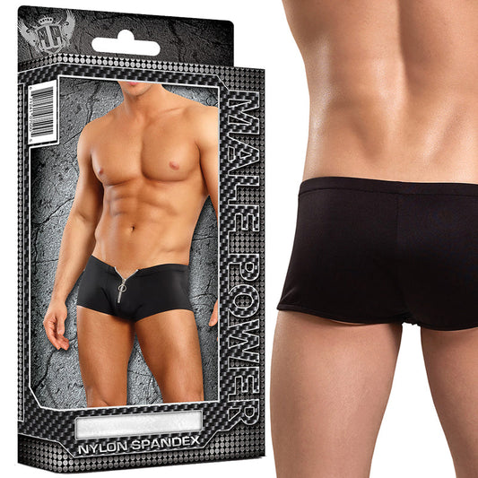 MALE POWER ZIPPER SHORTS L/XL UNDERWEAR