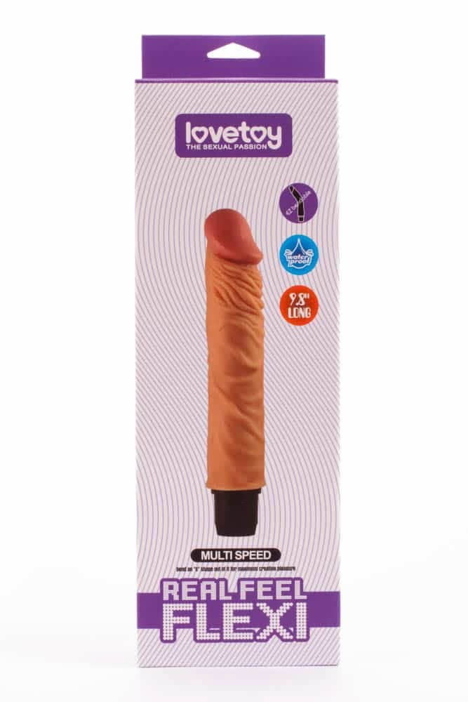 LOVETOY - 9.8" REAL FEEL FLEXI MULTI SPEED VIBRATOR  4