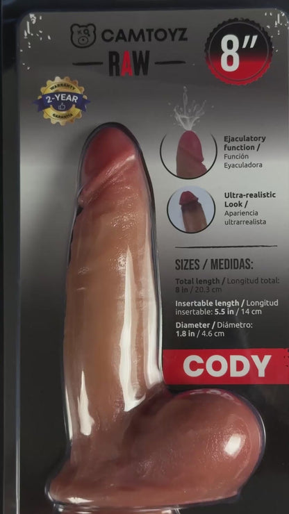 CAMTOYZ - ULTRA REALISTIC SQUIRTING DILDO CODY