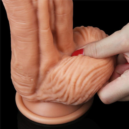 LOVETOY - 10" DUAL-LAYERED SILICONE COCK
