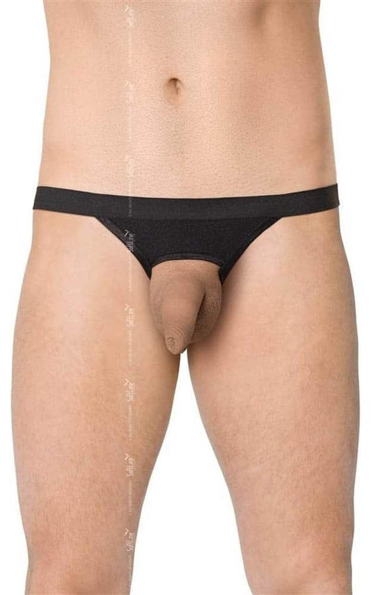 SOFTLINE - MENS THONG 4532 - BLACK {} ONESIZE