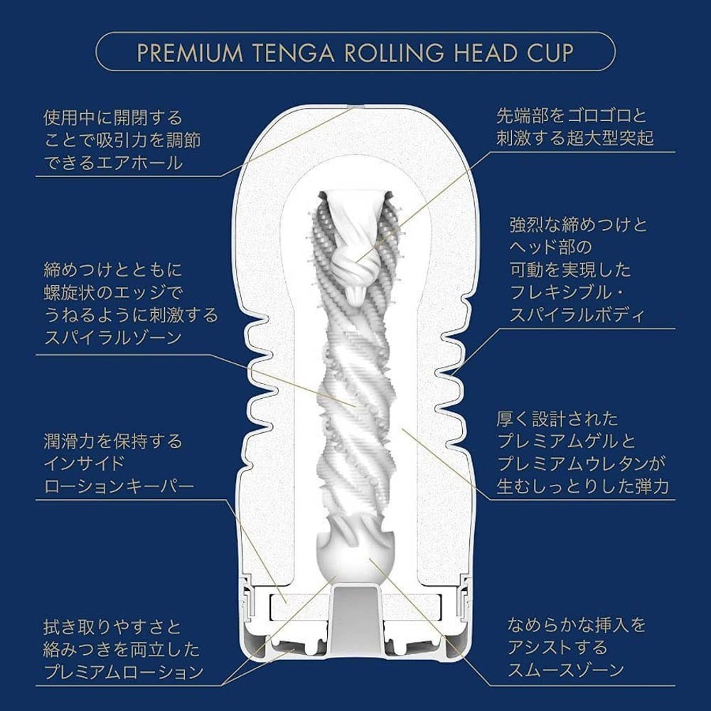 TENGA - PREMIUM TENGA ROLLING HEAD CUP