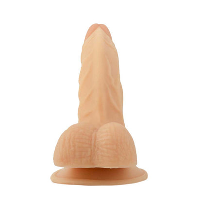 NASSTOYS - ALL AMERICAN WHOPPERS 8 IN. CURVED DONG WITH BALLS BEIGE