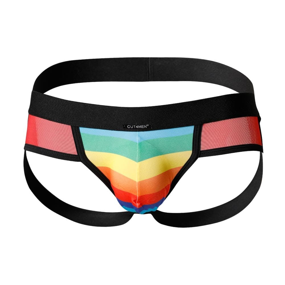 CUT4MEN - C4M-MIXED JOCKSTRAP-RAINBOW-M