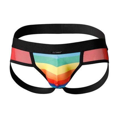 CUT4MEN - C4M-MIXED JOCKSTRAP-RAINBOW-M