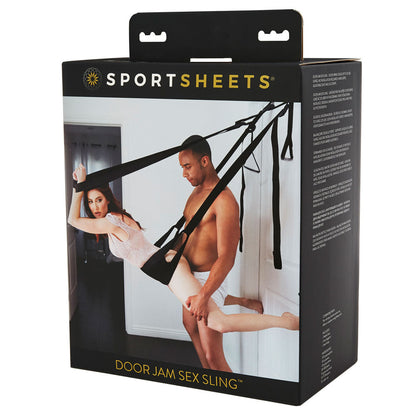 SPORTSHEETS ADJUSTABLE DOOR JAM SEX SLING BLACK