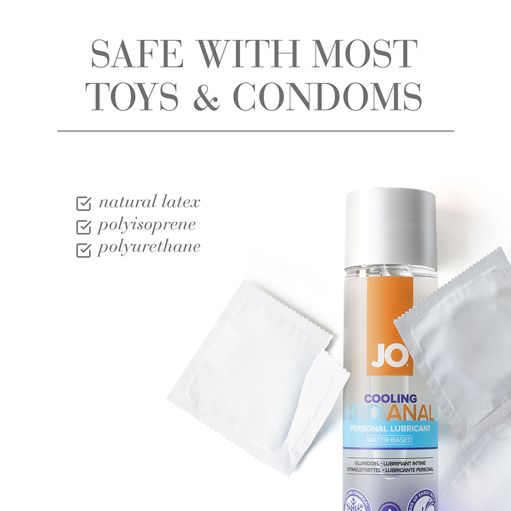 JO H2O ANAL COOLING WATER-BASED LUBRICANT 4 OZ.