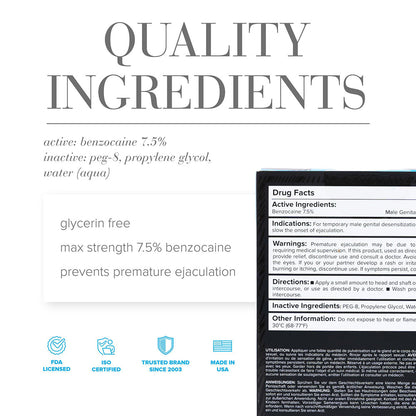 JO PROLONGER BENZOCAINE DESENSITIZING SPRAY 2 OZ.