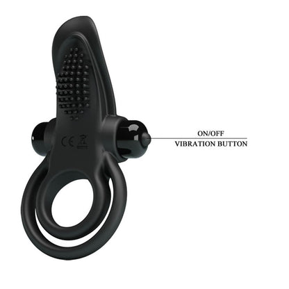 PRETTY LOVE - PRETTY LOVE VIBRANT PENIS RING BLACK