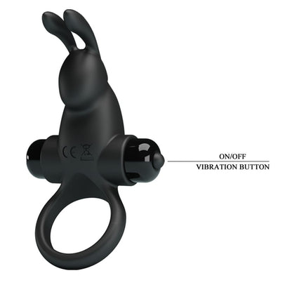 PRETTY LOVE - PRETTY LOVE VIBRANT PENIS RING 1 BLACK