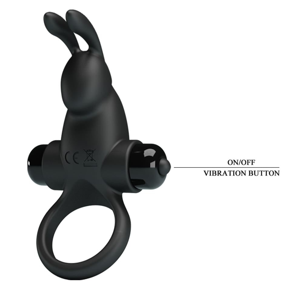 PRETTY LOVE - PRETTY LOVE VIBRANT PENIS RING 1 BLACK
