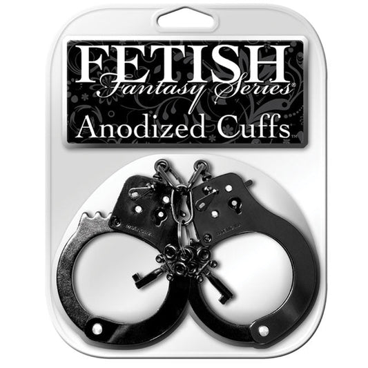 FETISH FANTASY SERIES ANODIZED CUFFS BLACK