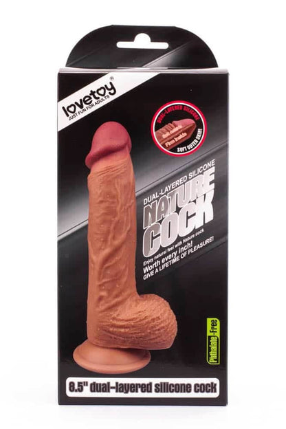 LOVETOY - 8.5 INCH DUAL-LAYERED SILICONE DILDO