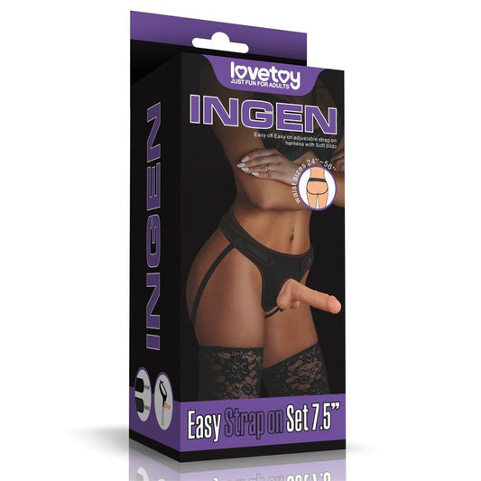 LOVETOY - EASY STRAPON SET 7.5'' 2