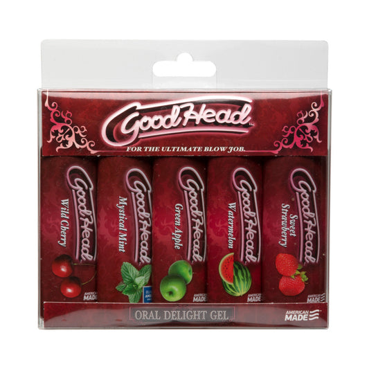 DOC JOHNSON - GOODHEAD - ORAL DELIGHT GEL - 5 PACK
