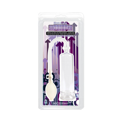 DOC JOHNSON - BOMBA PENEANA SO PUMPED SIN FUNDA (TRANSPARENTE)