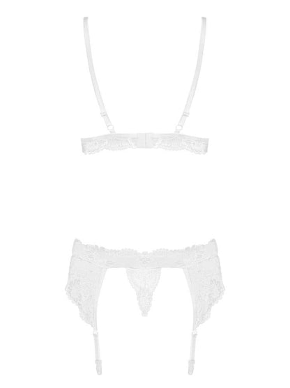 OBSESSIVE - 810-SEG-2 3 PCS SET WHITE  S/M