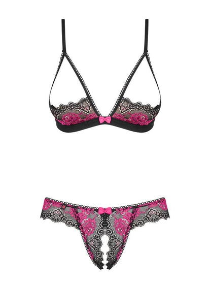 OBSESSIVE - TULIA 2 PCS SET CUPLESS L/XL