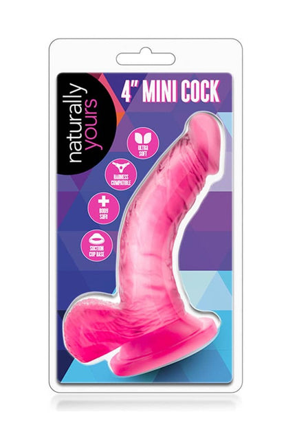 BLUSH - NATURALLY YOURS 4 INCH MINI COCK PINK