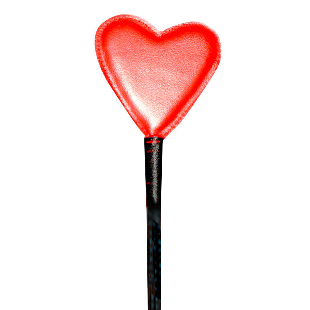 HEART SHAPED CROP (LEATHER/RED)