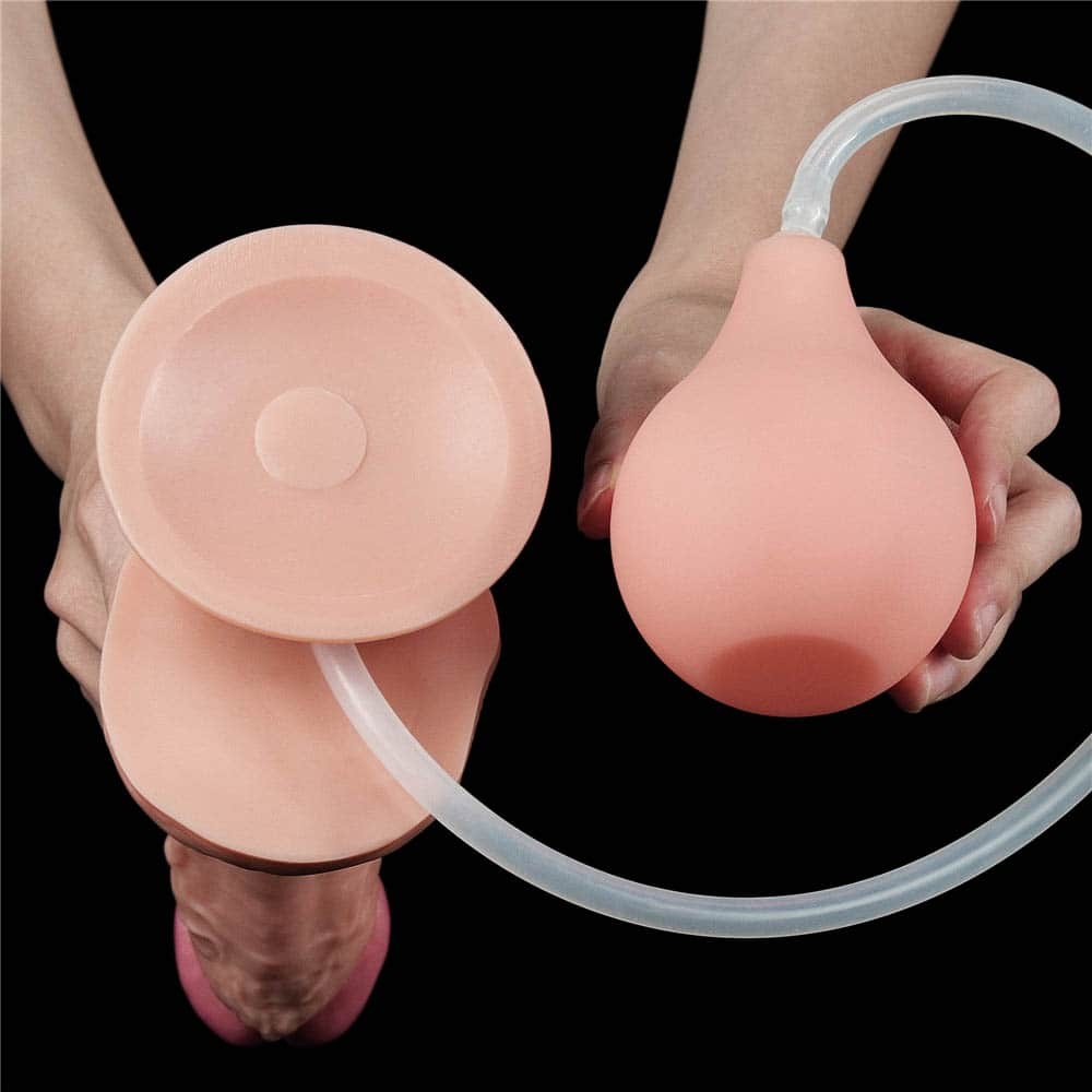 LOVETOY - 11'' SQUIRT EXTREME DILDO FLESH