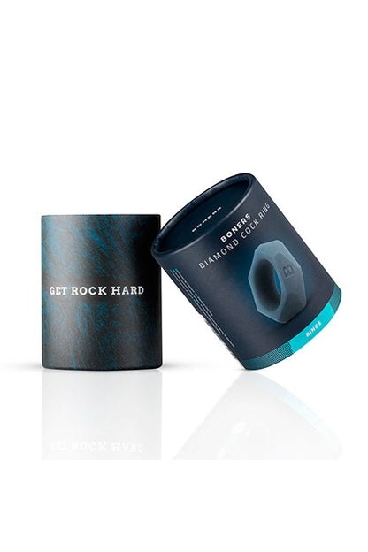 BONERS - DIAMOND COCK RING - GREY