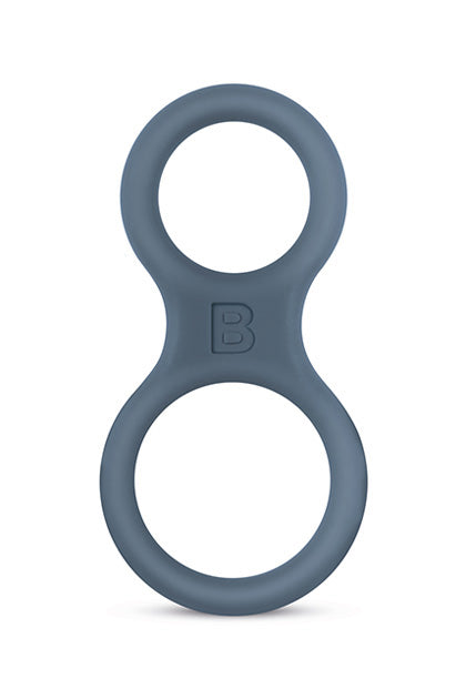 BONERS - SILICONE COCK RING AND BALL STRETCHER - GREY