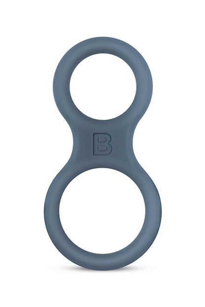 BONERS - SILICONE COCK RING AND BALL STRETCHER - GREY