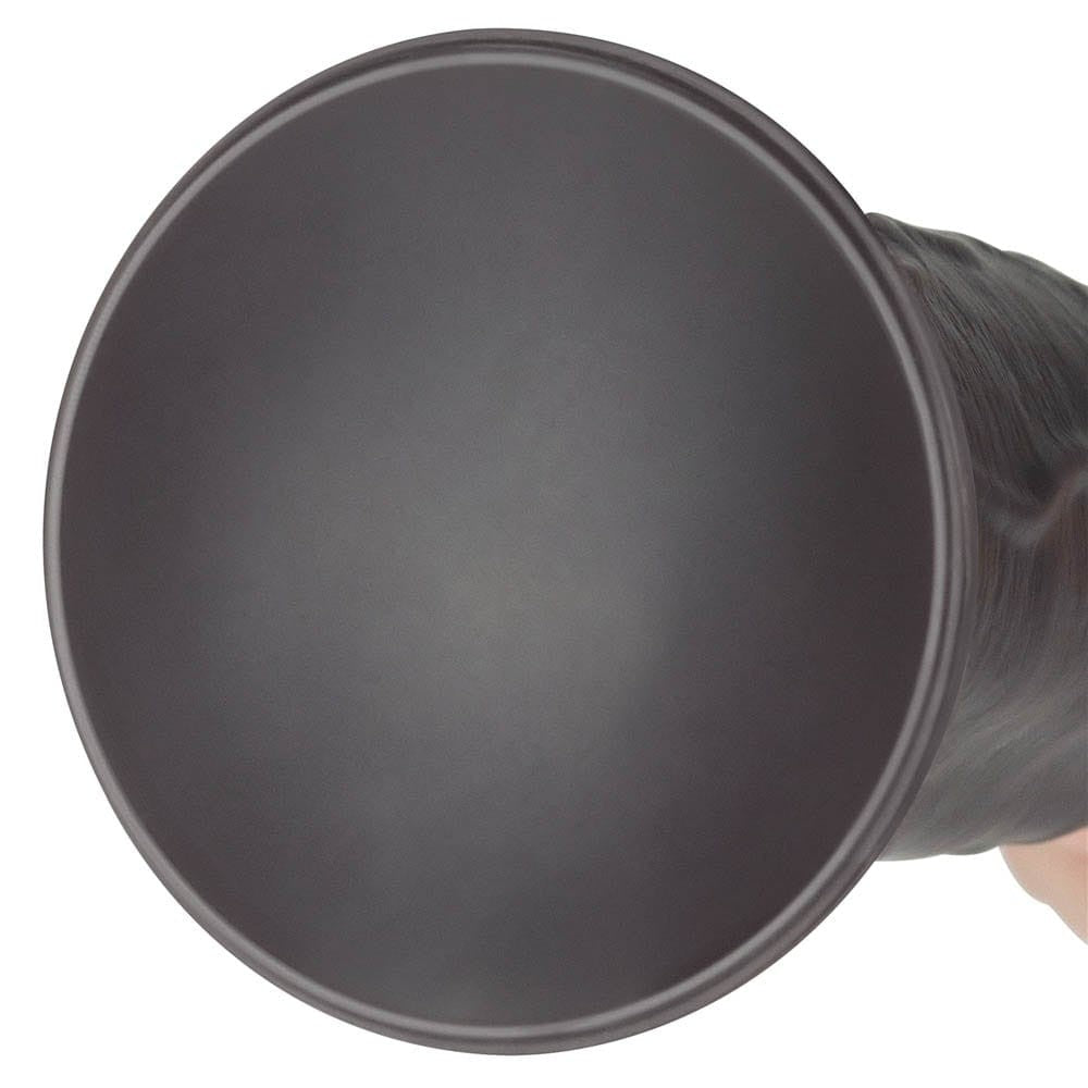 LOVETOY - 8'' DUAL LAYERED SILICONE ROTATOR BROWN