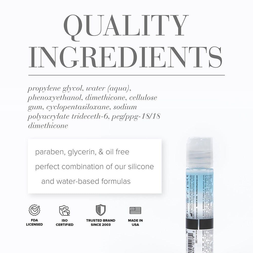 SYSTEM JO - JO CLASSIC HYBRID LUBRICANT 1 OZ.