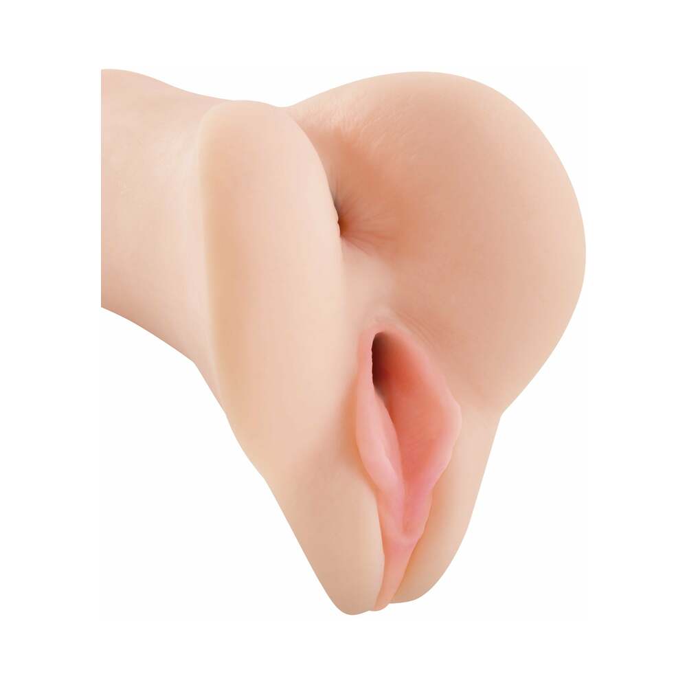 PDX BRANDS - PDX VIBRATING FRESHMAN FUCKHOLE REMOTE-CONTROLLED VAGINAL STROKER BEIGE