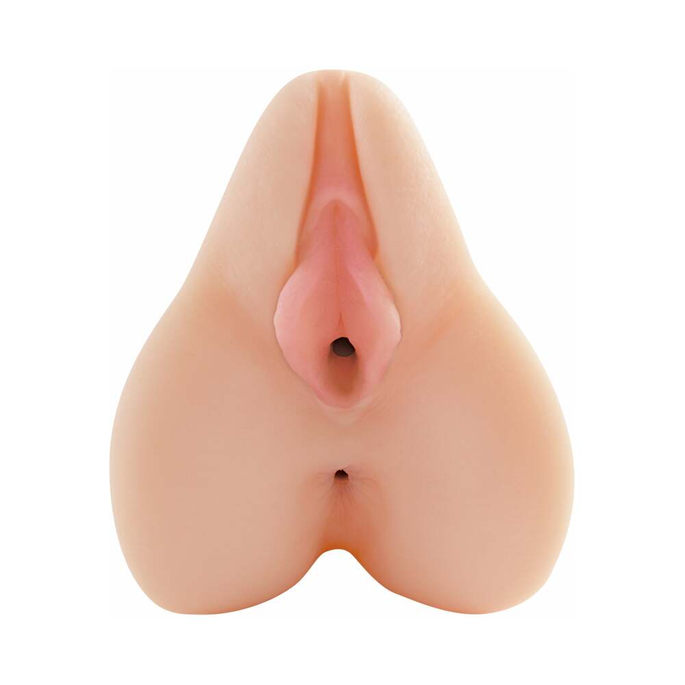 PDX BRANDS - PDX VIBRATING FRESHMAN FUCKHOLE REMOTE-CONTROLLED VAGINAL STROKER BEIGE
