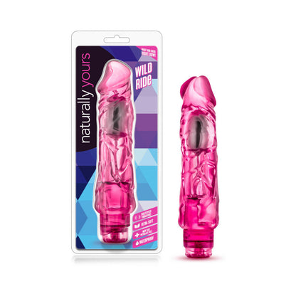 BLUSH - NATURALLY YOURS WILD RIDE REALISTIC 9 IN. VIBRATING DILDO