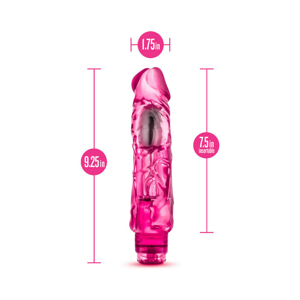 NATURALLY YOURS WILD RIDE REALISTIC 9 IN. VIBRATING DILDO PINK