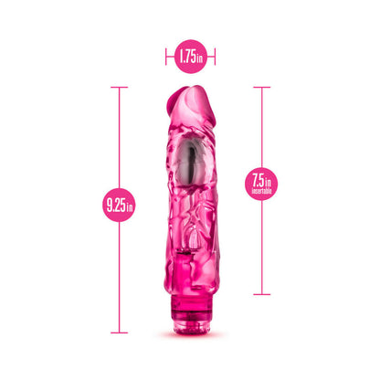 NATURALLY YOURS WILD RIDE REALISTIC 9 IN. VIBRATING DILDO PINK