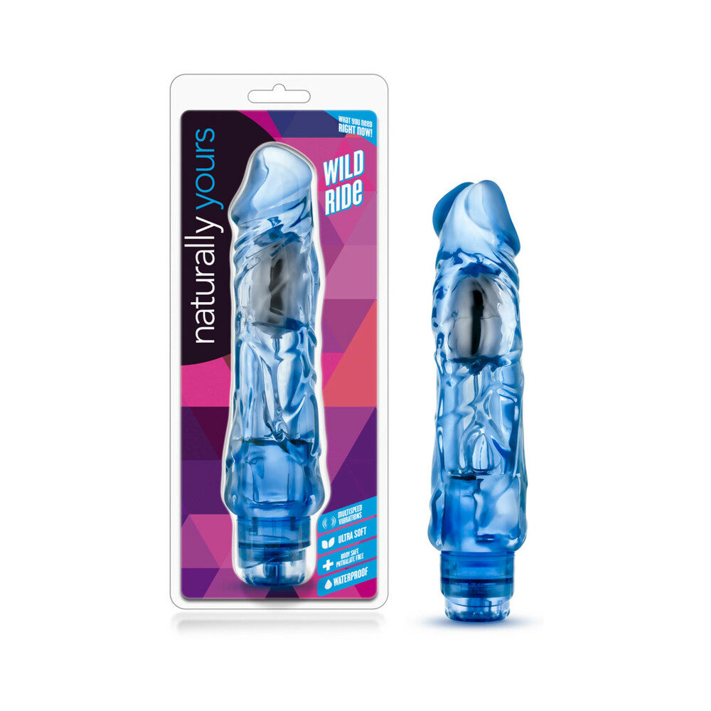 BLUSH - NATURALLY YOURS WILD RIDE REALISTIC 9 IN. VIBRATING DILDO