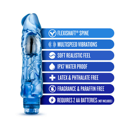 BLUSH - NATURALLY YOURS WILD RIDE REALISTIC 9 IN. VIBRATING DILDO