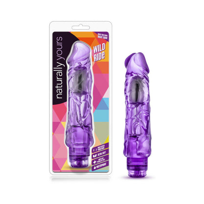 BLUSH - NATURALLY YOURS WILD RIDE REALISTIC 9 IN. VIBRATING DILDO