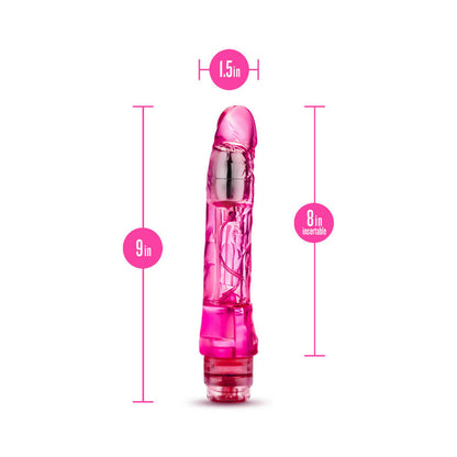 NATURALLY YOURS MAMBO VIBE REALISTIC 9 IN. VIBRATING DILDO PINK