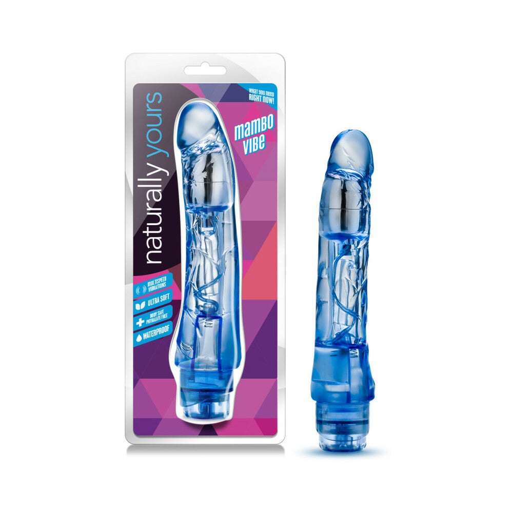 BLUSH - NATURALLY YOURS MAMBO VIBE REALISTIC 9 IN. VIBRATING DILDO