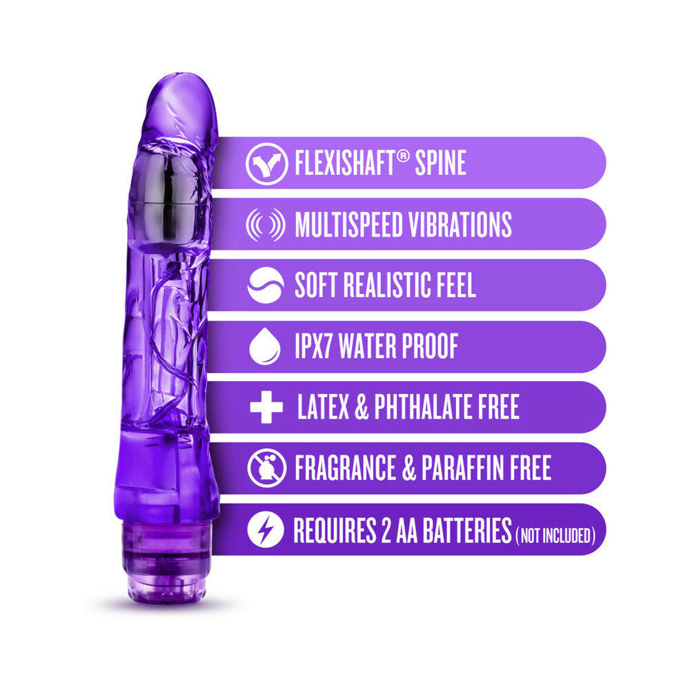 BLUSH - NATURALLY YOURS MAMBO VIBE REALISTIC 9 IN. VIBRATING DILDO