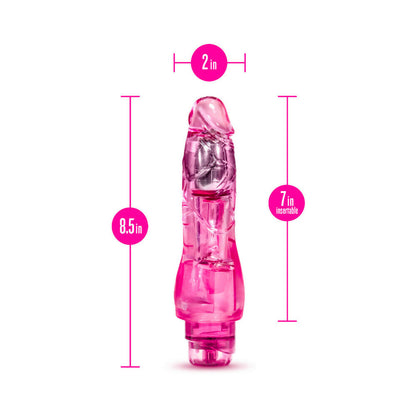NATURALLY YOURS FANTASY VIBE REALISTIC 8.5 IN. VIBRATING DILDO PINK